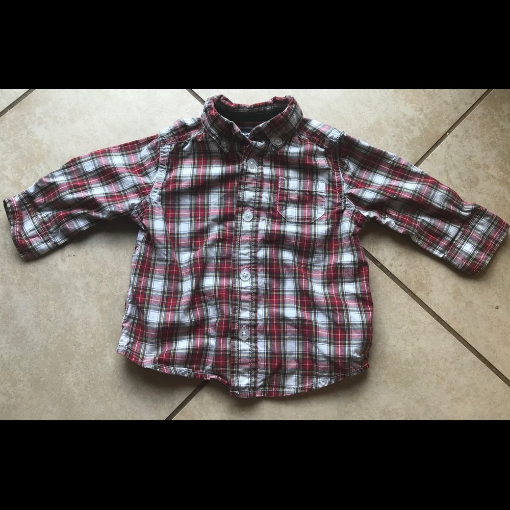 Carters plaid shirt